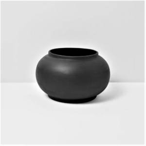Matte <b>Black</b> Aluminum Metal <b>Vase</b> Fancy <b>Flower</b> <b>Vase</b> for Home Living Room Office Counter Decorative Tabletop <b>Vase</b> - Product Image 1