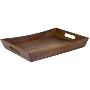 Elegante bandeja de servicio de madera con acabado pulido perfecta para bodas eventos catering fiestas restaurantes hoteles servicio de comedor - Product Image 5