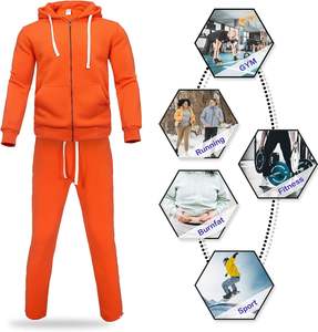 Sudadera con capucha transpirable Eco-Friendly Impreso Patrón sólido Invierno Peso pesado SWEATSUIT Técnica de diamantes de imitación Ligero - Product Image 3