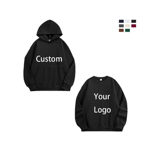 เสื้อฮู้ดผ้าฝ้ายโอเวอร์ไซส์ธรรมดา - Product Image 1