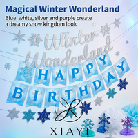 Kit de ballons Joyeux Anniversaire avec rideau en aluminium et confettis étoiles pour décorations de fête d'anniversaire garçons et filles