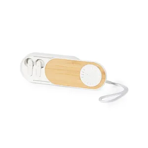 Cuffie in Bambù Gissel, Gadget Sostenibili per Set Regalo - Product Image 1