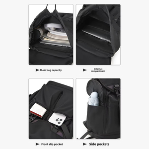 กระเป๋าเป้สะพายหลังสำหรับใส่แล็ปท็อปผู้ชาย ดีไซน์เรียบง่าย น้ำหนักเบา เหมาะสำหรับธุรกิจ ท่องเที่ยว ลำลอง ทันสมัย มีโลโก้สั่งทำได้  ขายแล้ว - Product Image 3