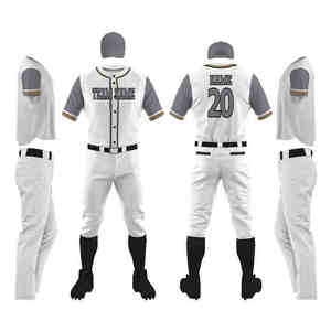 Best Quality Wholesale <b>Baseball</b> Uniform <b>Sets</b> Breathable 100% Polyester Quick Dry Customized Sizes & Colors - Product Image 1