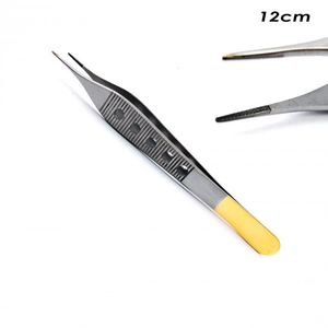 Pinzas quirúrgicas de Punta dentada de 15cm Adson Dental alemán de alta calidad, fórceps médicos de tejido de Hasni Surgical - Product Image 1