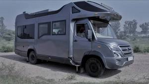 Caravane de voyage moderne en aluminium pour 4 personnes avec cuisine coulissante, sol en PVC, adhésif léger, pliable, mini teardrop - Product Image 3