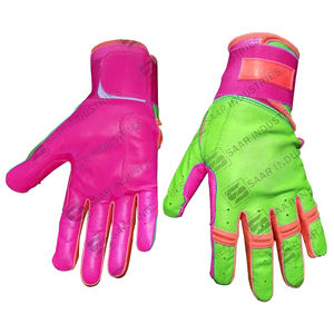 Nouveauté : Gants de frappeur de baseball professionnels personnalisés en cuir de vachette, légers, respirants et durables, à manchette longue, pour l'entraînement - Product Image 4