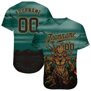 Broderie personnalisée maillot de baseball pour dames robe de baseball en polyester à manches courtes et col en V maillot de softball pour femmes t-shirt court - Product Image 1