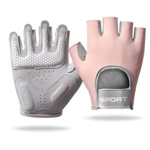 Guantes antideslizantes de medio Dedo de neopreno para gimnasio, agarre de panal, entrenamiento de fuerza transpirable, Fitness, ciclismo, equipo de levantamiento de pesas - Product Image 2
