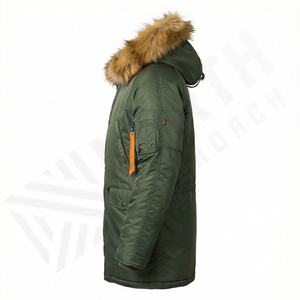 Custom Manufacturer Premium Water Resistance Long Parkas Jacket Men Breathable Windproof <b>Thermal</b> Insulated Heavyweight Outwear - Product Image 3