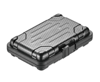 Ensemble de bagages rigides S2 Precision en fibre de carbone noire, deux embouts en phosphate de manganèse de couleur blanche, support en plastique Superlock OEM