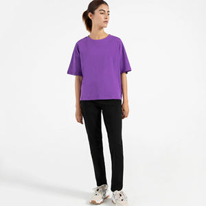 Camisetas Blancas Casuales de Algodón 100% para Mujer, Diseño de Primera Calidad, Transpirables, Personalizables en Tallas y Colores, Tejido de 220g, Venta al Por Mayor - Product Image 4