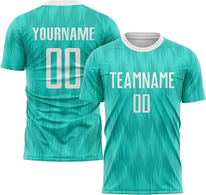 Uniforme de fútbol de hombre de poliéster OEM 100% al por mayor, diseño sublimado personalizado, secado rápido, transpirable, ajuste relajado, antibacteriano - Product Image 6