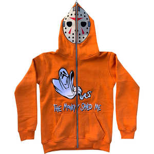 Sudadera con capucha informal con cremallera para hombre, logotipo personalizado, bordado de rizo francés, patrón sólido, teñido liso, algodón transpirable, temporada de invierno - Product Image 4