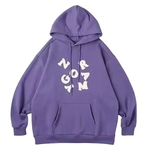 Nouveau design de sweat à capuche à manches régulières, 350 GSM, en molleton français épais, broderie unie 3D, 100% coton, écologique - Product Image 2