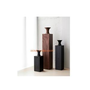 Vases et pots à fleurs de différentes tailles en bois massif décoration de table de la plus haute qualité vases et pots à fleurs de salon bon prix - Product Image 1