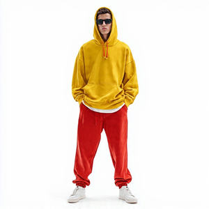 Conjunto Deportivo Personalizado por Sublimación, Sudadera con Capucha, Pantalones Deportivos Estampados Extra Grandes, Conjuntos Deportivos para Hombre, Invierno, Holgados, Estilo Urbano, Sólidos - Product Image 3