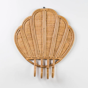 Vente en gros de crochets en rotin naturel pour accrocher des accessoires de décoration murale à la main du Vietnam - Product Image 4