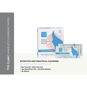 Lenços de Limpeza Facial TTO Clinic 24pcs com Óleo de Melaleuca, Aloe Vera, Espinheiro e Centella para Limpeza Facial Suave - Product Image 2