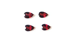 High Quality Natural Red Garnet Mozambique 3X5mm 12X16mm Heart Cut Faceted Pear Shape Loose Gemstones Custom Manufacturer Low - Product Image 5