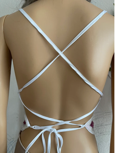 Bellamente bordado con lentejuelas rebordear transpirable de secado rápido tela de encaje ecológica Sexy Club estilo camisetas sin mangas cortas para mujer - Product Image 4