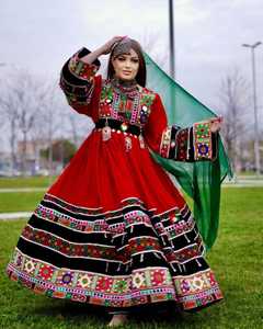 Nouvelles dernières femmes de haute qualité robes de poids lourds traditionnels afghans pour la mariée et la fête robe au meilleur prix 2025 - Product Image 2