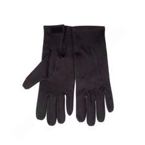 Guantes negros de algodón Vestido de uniforme suave Guantes de seguridad para manos ceremoniales de algodón - Product Image 3