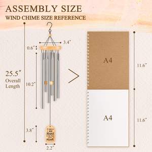 En iyi öğretmen takdir hediyeler öğrenci 25.5 inç rüzgar zil öğretmen hediyeler kadınlar için promosyon hediye seti - Product Image 5