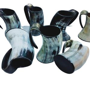 Real Horn Natural Most Popular Horn Natural Color Buffalo Horn Decorative Beer Mug - Product Image 1