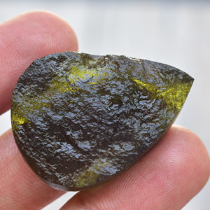 Moldavite-cabujones de cristal Natural para mujer, cabujones de piedras preciosas sueltas de moldavita Natural, colgante de moldavita, venta al por mayor - Product Image 5