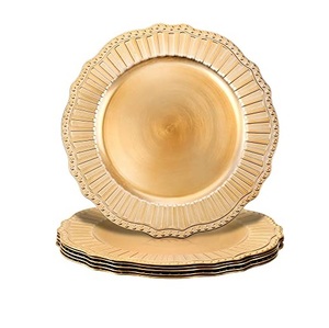 Assiette de chargement en laiton de haute qualité pour assiettes à dîner décoration de mariage nouveau design vaisselle produit le plus vendu - Product Image 2
