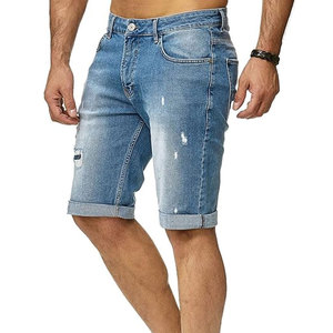 Simple Mens Summer Wear <b>Lightweight</b> Short <b>Trousers</b> Cotton Fabric Casual Fit Everyday <b>Walking</b> Apparel Jeans Shorts - Product Image 1