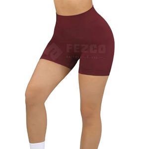 Shorts de Yoga para Mujer, Cintura Alta, Transpirables, Poliéster/Algodón, Colores y Logotipos Personalizables, Servicio OEM Directo de Fábrica - Product Image 1