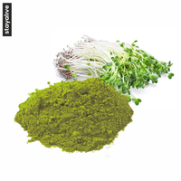 Poudre de luzerne naturelle et à base de plantes | Poudre d'herbe de luzerne | Supplément de luzerne | Végétalien
