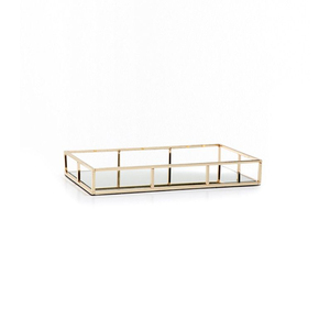 Creative Quality Brass Mirror <b>Tray</b> Oval Shape Luxury Decorative Mirror <b>Tray</b> Makeup Organizer <b>Jewelry</b> And Perfume <b>Tray</b> Handmade - Product Image 2