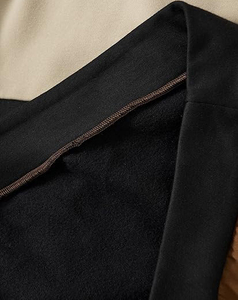 Wholesale Spandex/Polyester Knitted Men's Short Pants Breathable Thermal Winter Crew Neck Pullover Long <b>Sleeves</b> Sporty Solid - Product Image 4