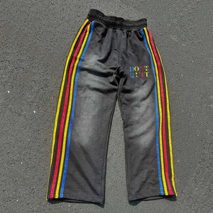 Pantalones de chándal acampanados informales de diseño personalizado para hombre, pantalones de chándal para correr, cintura elástica, pantalones de chándal Acampanados para hombre - Product Image 2
