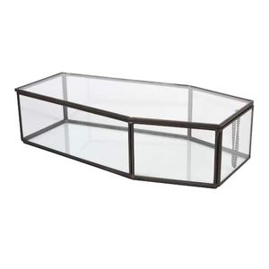 Cosmetic <b>Jewelry</b> <b>Storage</b> Organizer Metal Decor Glass Coffin Shaped Packaging Box Big Luxury Coffin Bracelet Trinket <b>Jewelry</b> - Product Image 1