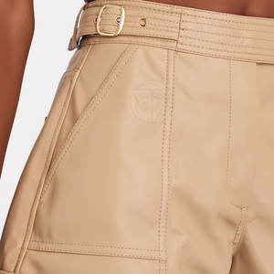 Soft Fabric Feel Breathable Eco-Friendly <b>Leather</b> <b>Shorts</b> Regular Fit with Smooth Texture and Comfortable Design - Product Image 5