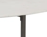 Table basse Sunpan Kiara |   Gunmetal / Marbre blanc