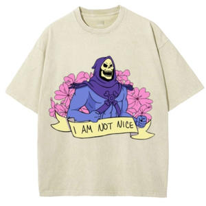 Camisetas de lavado ácido de verano para hombre Loose Fit Boxy Fit 100% algodón Tops Stone Wash Design Precio bajo - Product Image 2