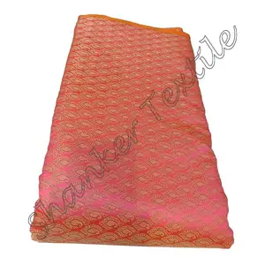 Floral Brocade Silk Ethnic Work Material For Dresses Sarees Lehenga Suits Blouses Indian Manufacturer Wholesaler Clothing