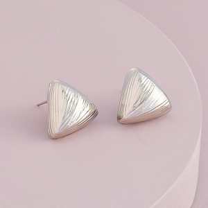 Trendy Gold-Plated Stud Featuring Number Shape Pattern Made Zinc Alloy Stainless Steel Brass Plastic Pearls Diamonds Party Gift - Product Image 5