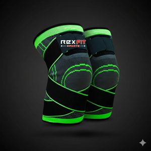 Rodilleras Deportivas RexFit con Logotipo Personalizado, Resistentes, para Levantamiento de Pesas, Sentadillas, Gimnasio y Entrenamiento Cruzado - Product Image 4