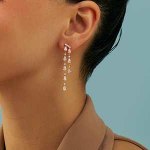 Boucles d'oreilles pendantes en argent 92,5, accessoire de mode 180735 - Product Image 2