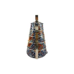 Boîte à lunch WIK traditionnelle décorative à 5 étages en batik, fabriquée à la main en Indonésie, modèle WIK-EH BCA pour pique-niques - Product Image 2