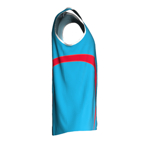 Camiseta de Baloncesto Sublimada Personalizada, Cuello en V, Sin Mangas, Poliéster que Absorbe la Humedad, Uniforme de Equipo Unisex para Adultos, Todas las Temporadas - Product Image 4