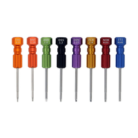Kit de tournevis manuels Surtechs de haute qualité pour implants dentaires, 8 pièces, outils de laboratoire dentaire pour abutments, tournevis hexagonal avec support