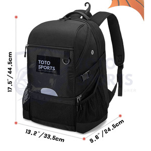 Bolsa de Baloncesto de Poliéster con Diseño Personalizado, Cierre de Cremallera Suave, Transpirable, Ligera y Cómoda, con Correa de Hombro Ajustable - Product Image 4