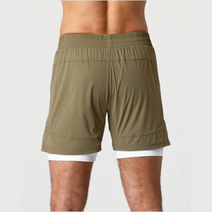 Ropa deportiva de la mejor calidad, pantalones cortos para correr, gimnasio, compresión personalizada, entrenamiento de sudor, entrenamiento, Fitness, deportes atléticos, poliéster, pantalones cortos para hombres - Product Image 3